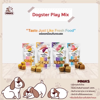 Dogster Play MIX อาหารสุนัข ขนมสุนัข เลือกรสชาติได้ ขนาด 40 g. (MNIKS)