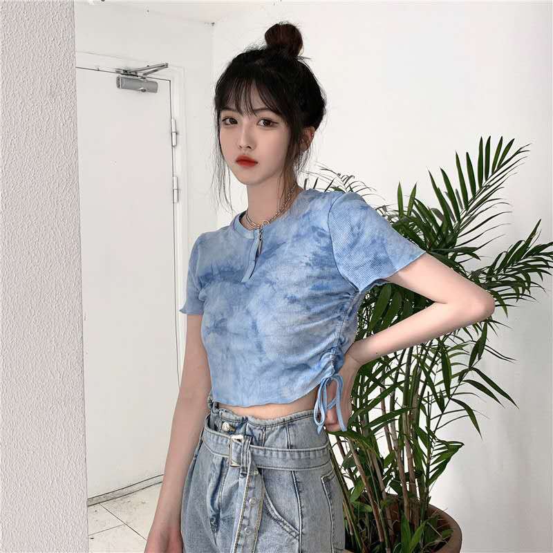 บรา 3d1LDK เสื้อยืดคอกลม รูดข้าง น่ารัก（285）