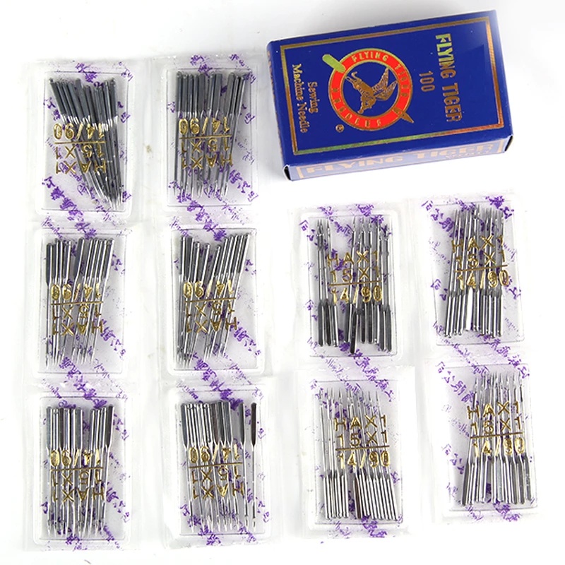 10 ชิ้น HAX1 เข็มจักรเย็บผ้า Universal 15x1 ชุดผสมบรรจุอุปกรณ์เย็บผ้าสําหรับเครื่องในประเทศทั้งหมด