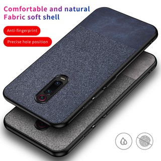 เคส Mi 9T Pro⭐ผ้า อ่อนนุ่ม เคสโทรศัพท์⭐9 8 Pro Lite PhoneCase 9TPro 8Pro 8Lite⭐Stiching Fabric Phone Cover Case⭐xiaomi