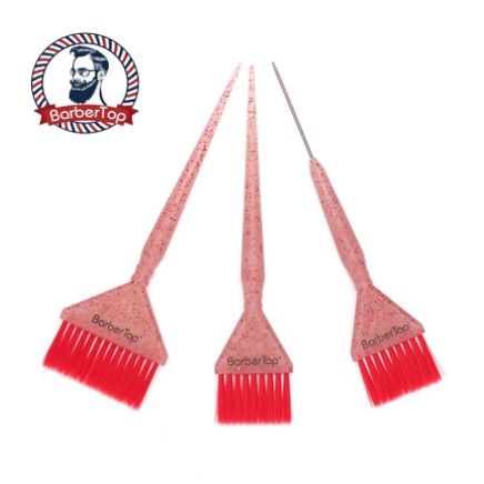 3 ข้อมูลจําเพาะ แปรงย้อมผม Salon แปรงย้อม 7 ซม. กว้างคริสตัลขัดแปรงย้อมผมเลือกแปรงผมในครัวเรือน Diy ช่างทําผม Hairbrush Bleaching Perm เครื่องมือ