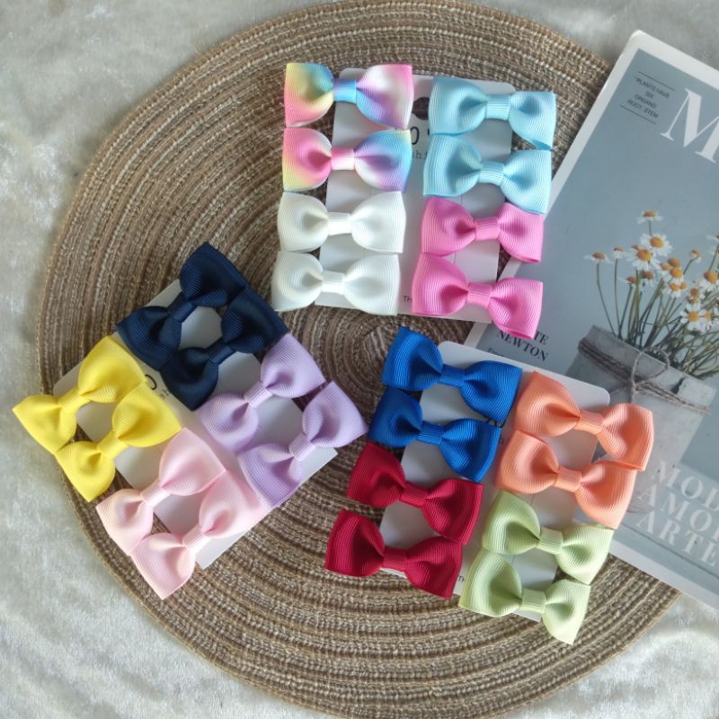 กิ๊บโบว์ติดผมมินิ5cm.(ราคา/1คู่)รุ่นนี้ต้องสั่งซื้อ2คู่ขึ้นไปนะคะ