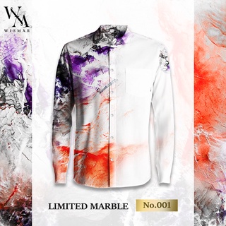 เสื้อเชิ้ตแขนยาวลายหินอ่อน(ลิมิเต็ด No.001):Limited Marble Shirt No.001 (Long-sleeved)