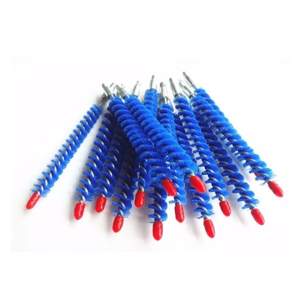 PKMTools เซ็ต 2 ชิ้น แปรงไนล่อนสีน้ำเงิน ปลายกลียว M6