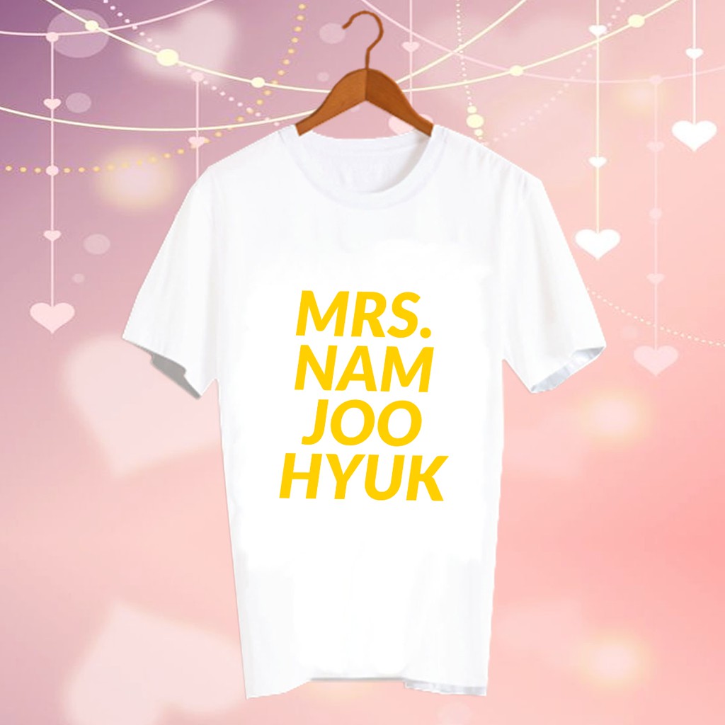 เสื้อยืดสีขาว สั่งทำ Fanmade แฟนเมด แฟนคลับ ศิลปินเกาหลี CBC98 mrs nam joo hyuk