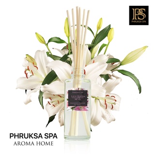 PHRUKSA SPA ก้านไม้หอมปรับอากาศ กลิ่นลิลลี่ควีน  50 มล. (Reed Diffuser Lily Queen)แถมฟรี! ก้านไม้หวาย