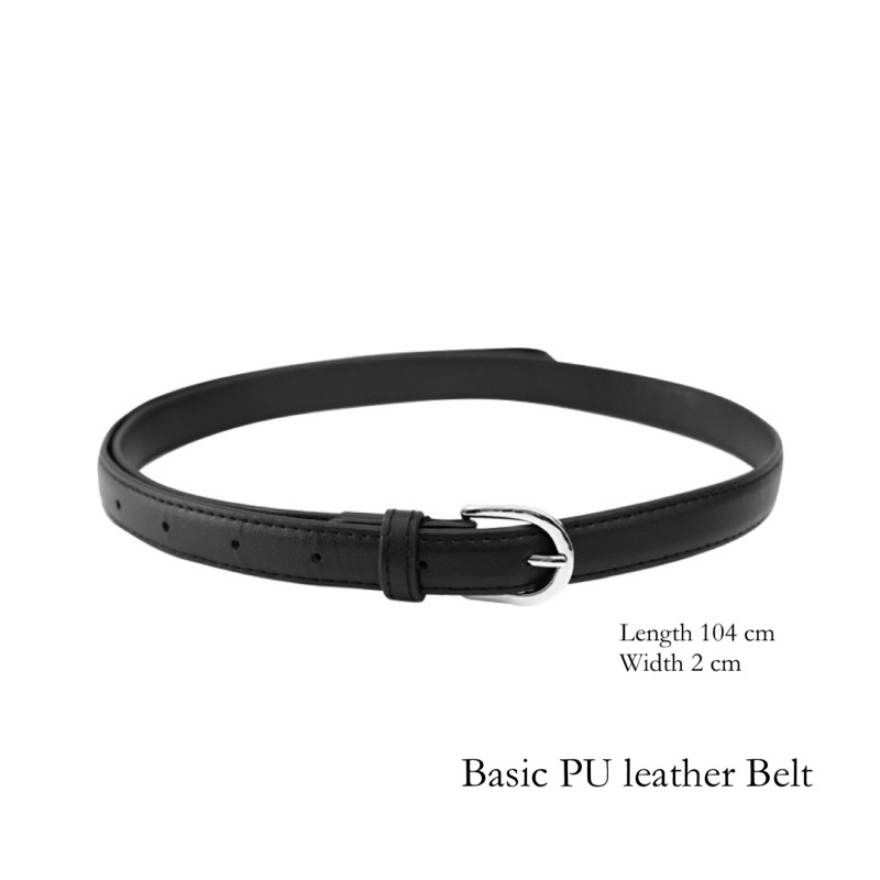 cpjgirlxx | พร้อมส่ง Basic PU leather Belt *new* เข็มขัดหนังpu เข็มขัดผู้หญิง