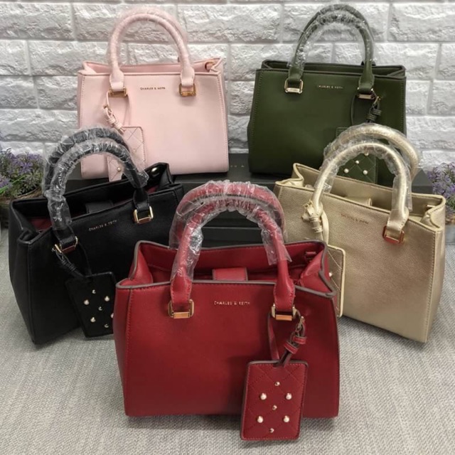 CHARLES & KEITH LARGE STRUCTURE CITY BAG 2018