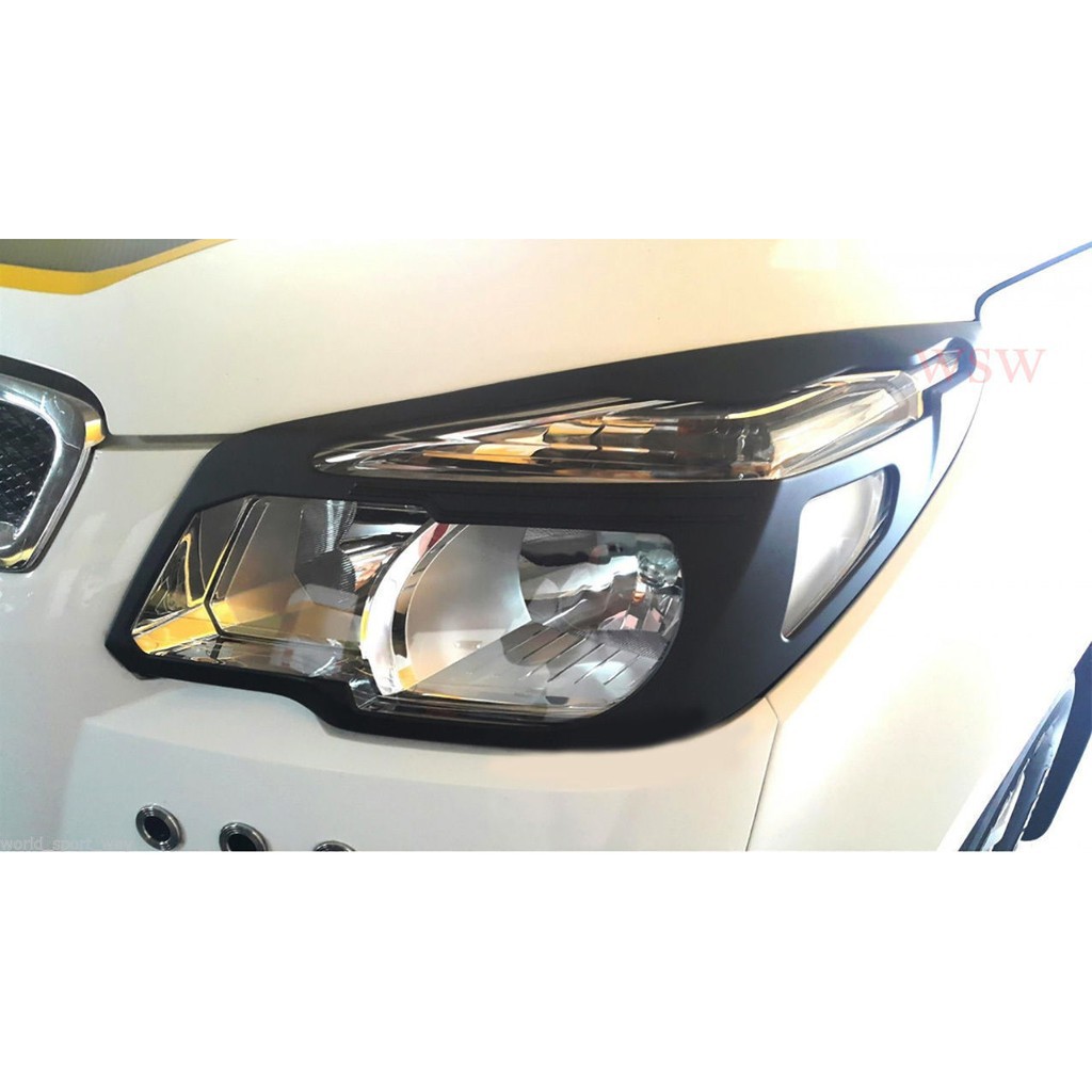 (1คู่) ครอบไฟหน้า เชฟโรเลต โคโลราโด้ ปี 2012-2015 สีดำด้าน CHEVROLET COLORADO RG Z71 ครอบไฟหน้ารถ ของแต่งรถ ราคาถูก