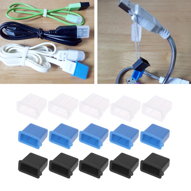 ฝาครอบพอร์ต USB Type A ตัวผู้ มี 5 ชิ้น - รูปที่ 2