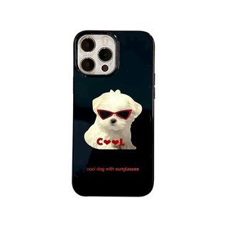 เคสโทรศัพท์มือถือ แบบนิ่ม ลายสุนัข กันกระแทก สําหรับ Apple Iphone xs 14pro 13pro max 12 11 14