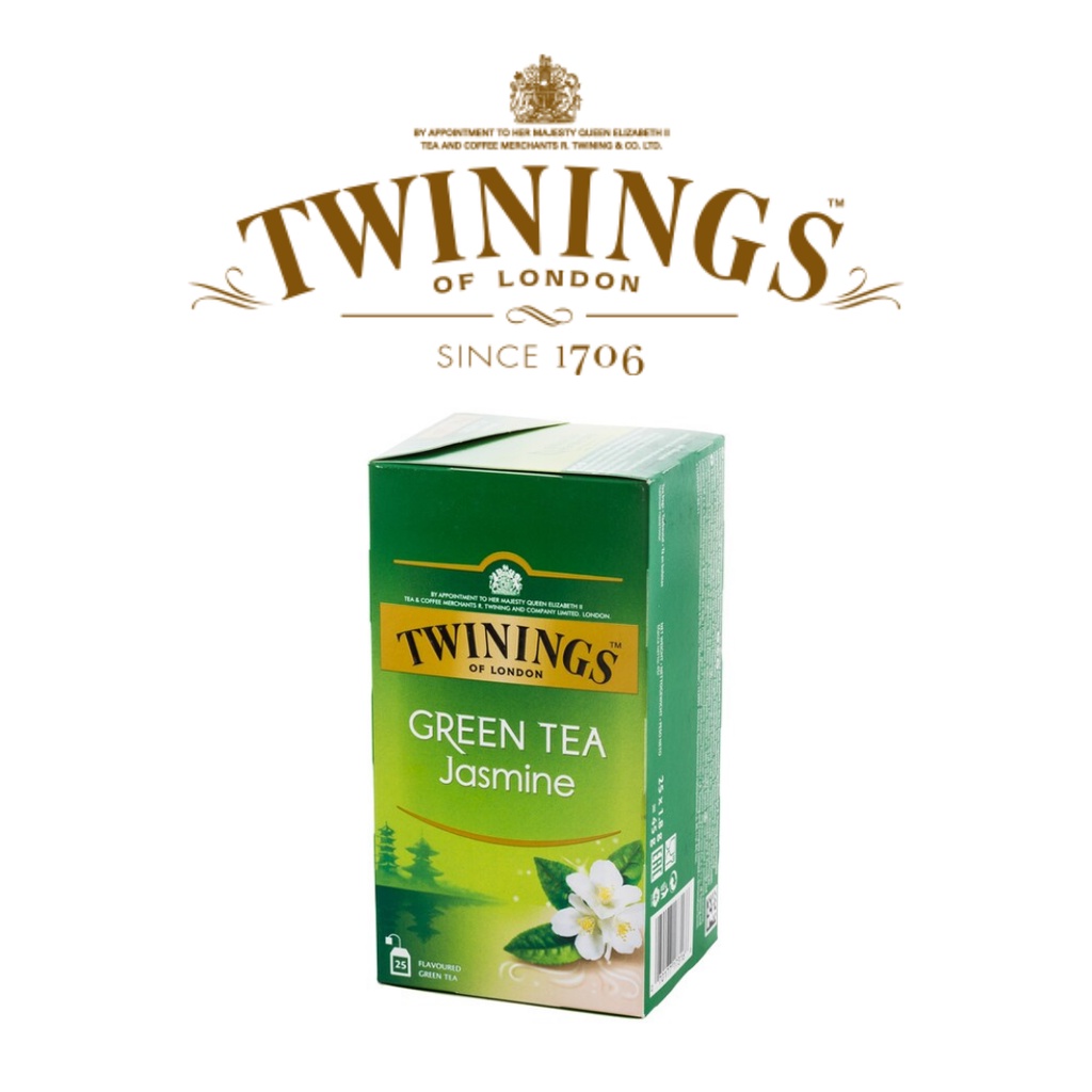 Twinings Jasmine Green Tea ชาทไวนิงส์ จัสมิน กรีนที 25 ซอง