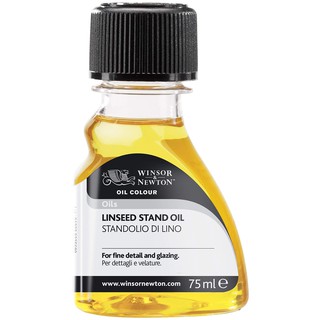 Winsor and newton linseed stand oil 75 ml. I สื่อผสมสีน้ำมันไม่ทิ้งรอยแปรง