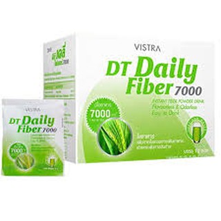 VISTRA DT DAILY FIBER 7000 MG 10ซอง(FIBER+CHLOROPHYLLIN)  วิสทร้า ดีที เดลี่ ไฟเบอร์