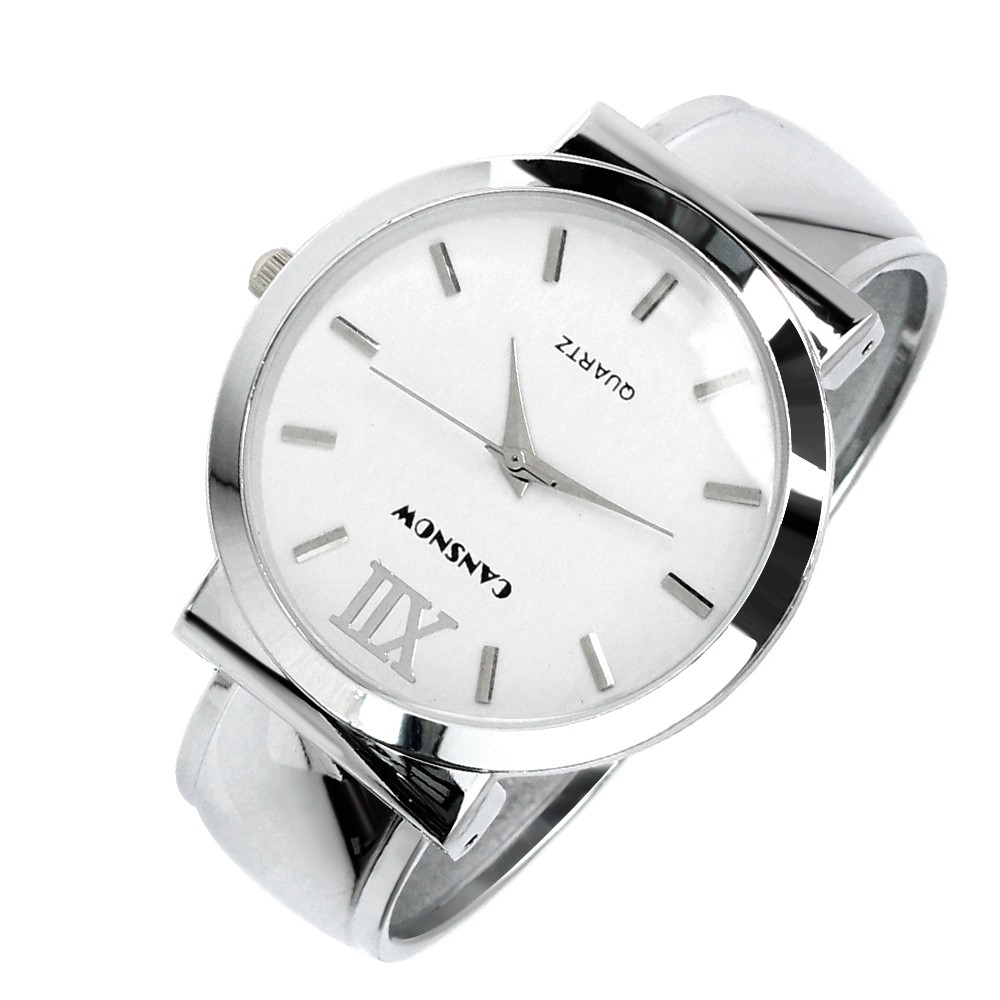 Telecorsa นาฬิกาข้อมือแฟชั่นสำหรับผู้หญิง สีเงิน รุ่น Silver-elegant-roman-watch-05e-K2