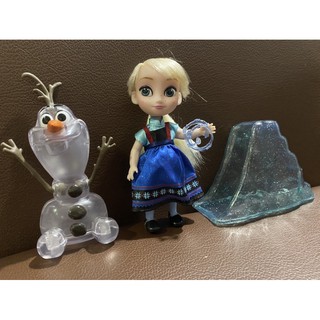 โมเดล ตุ๊กตา เอลซ่า โอราฟ Disney Frozen ของแท้ มือสอง พร้อมกล่องใส่