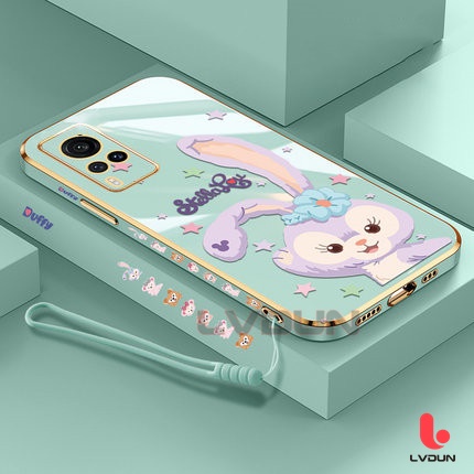 เคส Vivo Y31 Y50 Y30 Y12S Y20 Y12A Y20S Y21 Y21T Y33S Y33T T1X Y17 Y71 Y85 Y15 Y12 Y15S Y01 Y19 StellaLou Case with Lanyard Soft Case Silicone Electroplated Soft Case TZ1