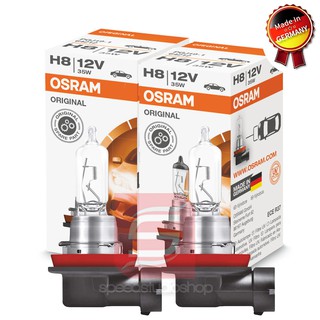 Osram หลอดไฟหน้า รถยนต์ ไฟตัดหมอก H8 35W Original 12V 1คู่