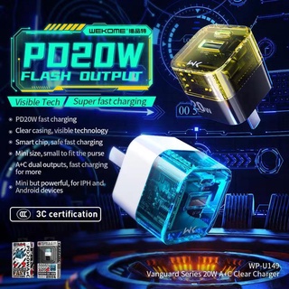 WP-U149 หัวชาร์จ อแดปเตอร์ ทนทาน WEKOME Pioneer PD20W Super Fast Charge A+C พร้อมส่ง