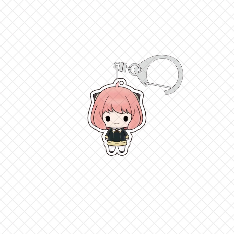 SPY  FAMILY อะนิเมะพวงกุญแจพวงกุญแจน่ารักอะคริลิคกระเป๋าจี้ Key Chain แฟชั่นอุปกรณ์เสริมของขวัญ - รูปที่ 4