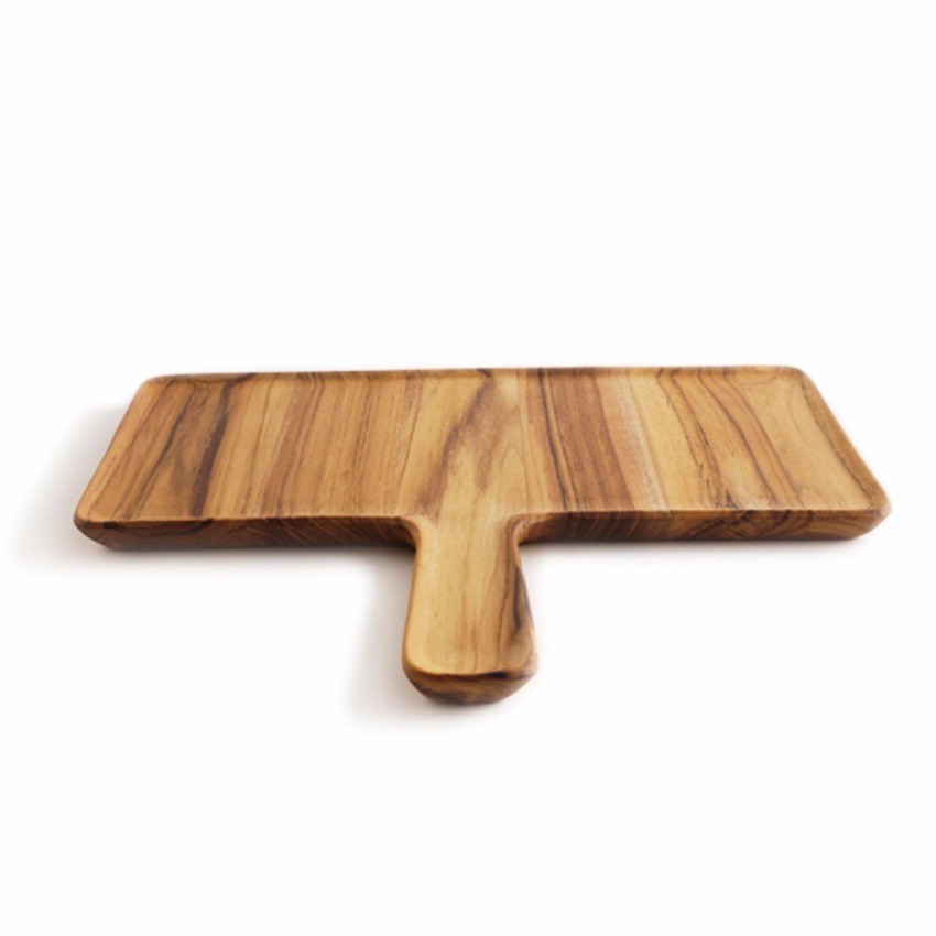 CHABATREE - BLANCHE PARTY TRAY (TEAK) ถาดเสิร์ฟไม้สัก มีด้ามจับ (CU121)