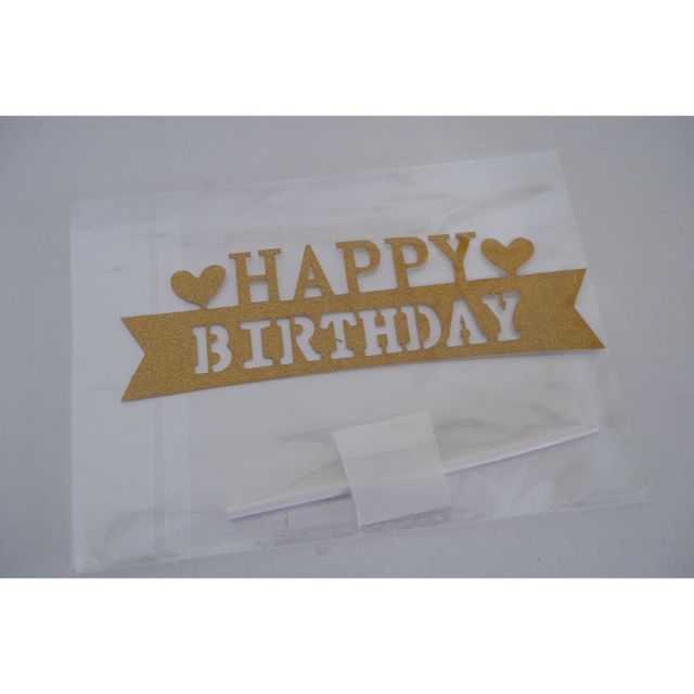 bakerlove68 ป้ายHBD สำหรับตกแต่งเค้กวันเกิด