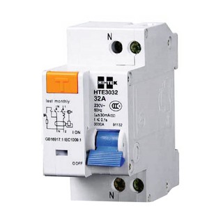 Breaker RESIDUAL CURRENT DEVICE FLUSH Circuit breaker Electrical work เบรกเกอร์ เบรกเกอร์ กันดูด/รั่ว HI-TEK HCMDE03032