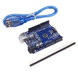 Arduino Uno R3 SMD Chinese Version ATmega328 แบบชิพฝังตัว พร้อมสาย USB Data