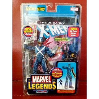 [RARE] MARVEL LEGENDS TOY BIZ : MARVEL LEGENDS SERIES 10 SENTINEL SERIES : X-FORCE CYCLOPS (2005) แพคคมสวย ของใหม่ มือ 1