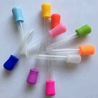 Sanx หลอดดูดดรอปเปอร์พลาสติก 5 มล Dropper. 10 ชิ้น
