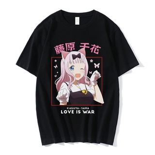 [COD]เสื้อยืดผ้าฝ้าย 100% พิมพ์ลายอนิเมะ Kaguya Sama Love Is War Miyuki แนวสตรีท แนวตลก สําหรับทุกเพศS-5XL