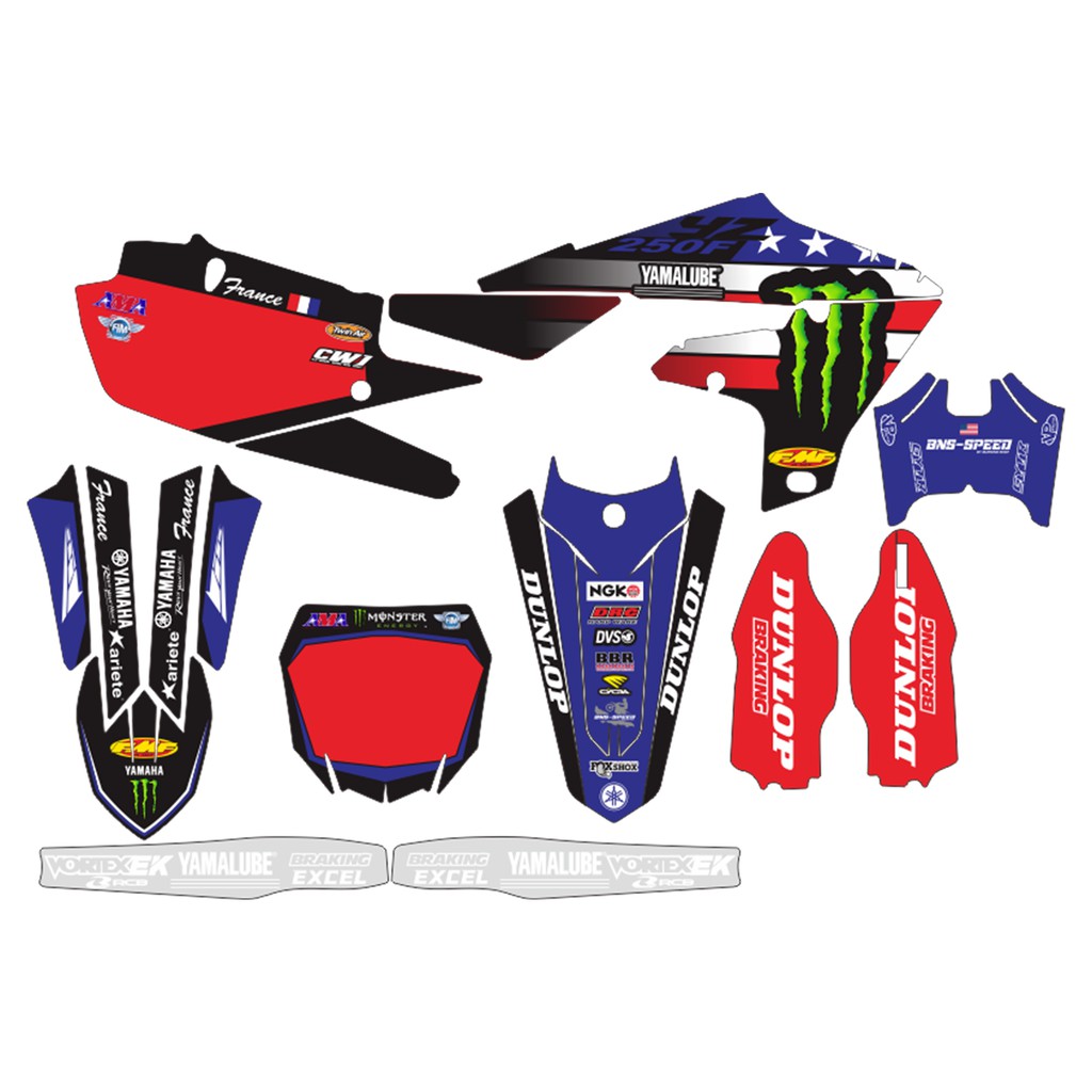 สติ๊กเกอร์ YZ250F 19-23 YZ250FX 20-24 (BNS speed)