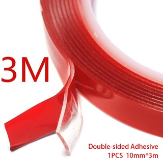 3Mx10mm Double-sided Adhesive Tape Nano Permanent Powerful Adhesive Sticker Tape Waterproof Stickers Ornament Decoration Self Adhesive Foam Tapes Heat Resistant