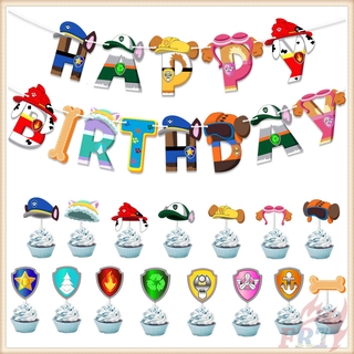 ♦ ป้ายแบนเนอร์ และท็อปเปอร์ สําหรับตกแต่งเค้ก ปาร์ตี้ ♦ ป้ายแบนเนอร์ Happy Birthday Paw Patrol สําหรับตกแต่งเค้กวันเกิด ปาร์ตี้ 1 ชุด