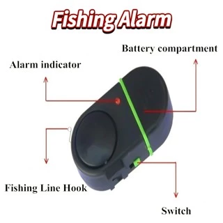 อุปกรณ์แจ้งเตือนเมื่อปลากินเบ็ด Fishing Alarm bell สัญญาณเตือนตกปลาอิเล็กทรอนิกส์ ไฟ LED
