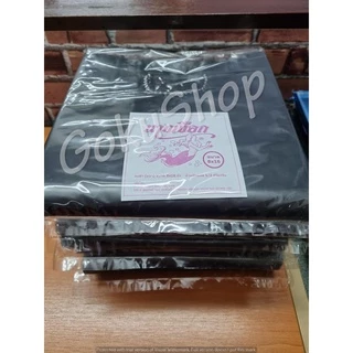 ถูกสุด 📌 ถุงหูหิ้วดำ แบบหนา ตรานางเงือก แพคครึ่งกิโล (พร้อมส่ง)
