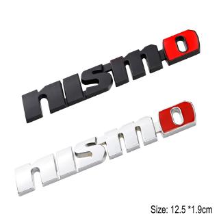 สติกเกอร์โลหะ รูปตราสัญลักษณ์ nismo 3 มิติ สําหรับติดตกแต่งรถยนต์ Nissan nismo จํานวน 1 ชิ้น