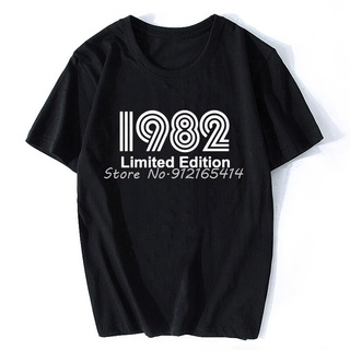 ถูกสุดๆพร้อมส่ง เสื้อยืดแขนสั้น ผ้าฝ้าย 100% พิมพ์ลาย 1982 Limited Edition 39Th Birthday For Husband หลากสี แฟชั่นฤดูร้อ