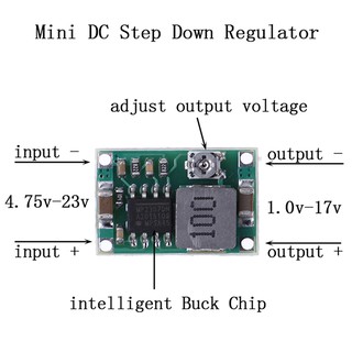 ตัวแปลงแรงดันไฟฟ้า 3A Mini DC-DC 5V-23V เป็น 3.3V 6V 9V 12V