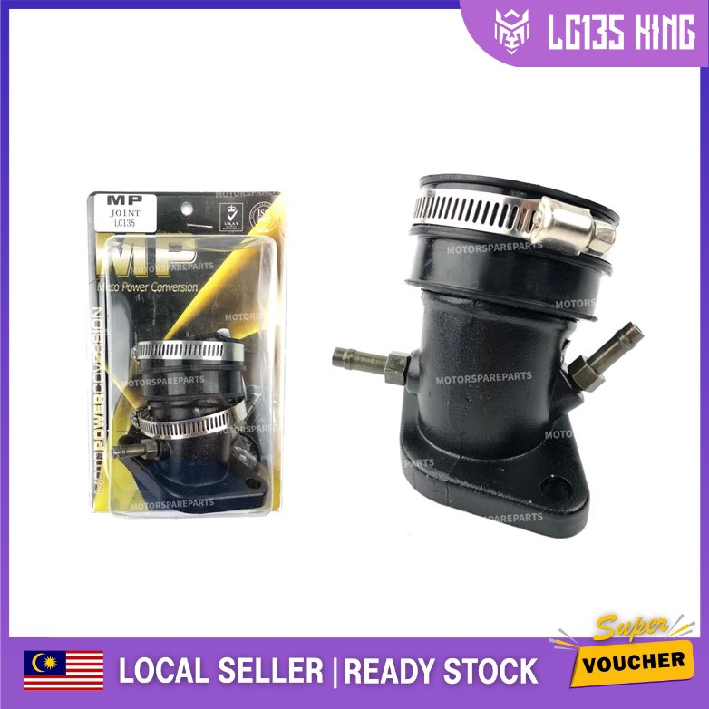 ( 28MM ) YAMAHA LC135 INTAKE PIPE TENGKUK CARBURETOR MOTOPOWER