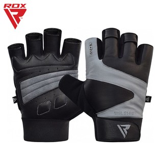 ถุงมือยิมหนังแท้ RDX S14G FERRIS WEIGHTLIFTING LEATHER GYM GLOVES