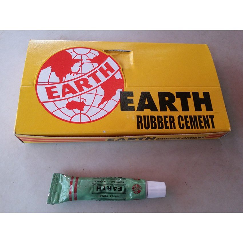 VAUKO : EARTH TIRE RUBBER CEMENT GLUE กาวปะยางรถจักรยาน มอเตอร์ไซด์ รถยนต์ รุ่น EARTH -01 จำนวน 1 หลอด