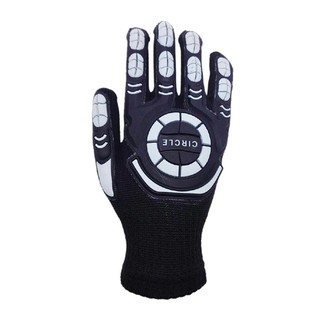 ถุงมือ สีดำ ไมโครเท็กซ์ Circle Black Gloves Microtex Circle