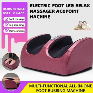Electric Foot heating Leg Relax Massager Acupoint Machine Remote Control Foot Care Massage Machine