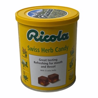 RICOLA Swiss Herb Candy ORIGINAL HERB 香草糖 ริโคล่า กระป๋องสีเหลือง 250g 1 กระป๋อง/บรรจุปริมาณ 250g ราคาพิเศษ สินค้าพร้อมส่ง