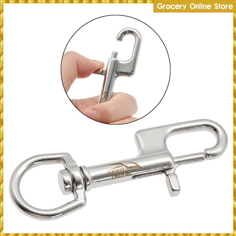 Stainless Steel Swivel Bolt Snap Hook Clip Scuba Diving - wishshopelxl ...