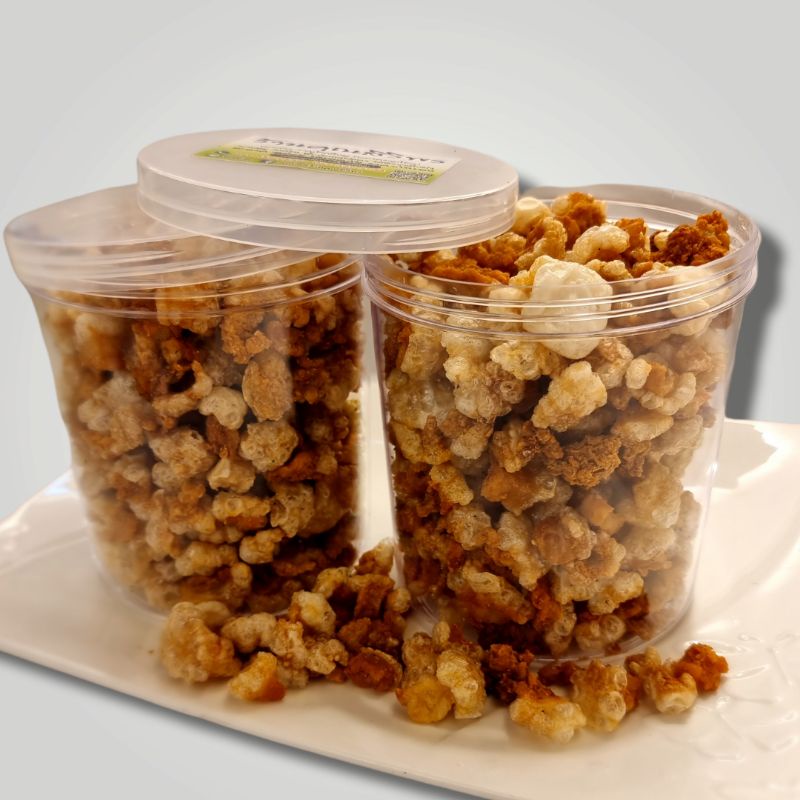 แคบหมูติดมัน(แบบกระปุกกลมใส)