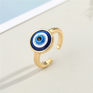 Gmai Blessed Evil Eye แหวนผู ้ หญิง Lucky เปิดปรับนิ ้ ว Knu…