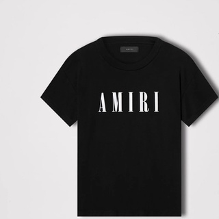 Amiri เสื้อคอกลม แขนสั้น ผ้าฝ้าย พิมพ์ลาย ทรงหลวม อินเทรนด์แฟชั่น