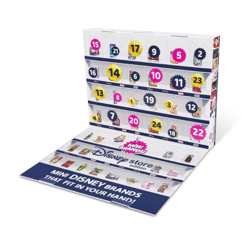 (ของแท้100) พร้อมส่ง 5 Surprise Mini Toys Disney Advent Calendar (24